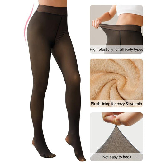 Fleece Lined Tights - Lined Seams Both Front and Back!